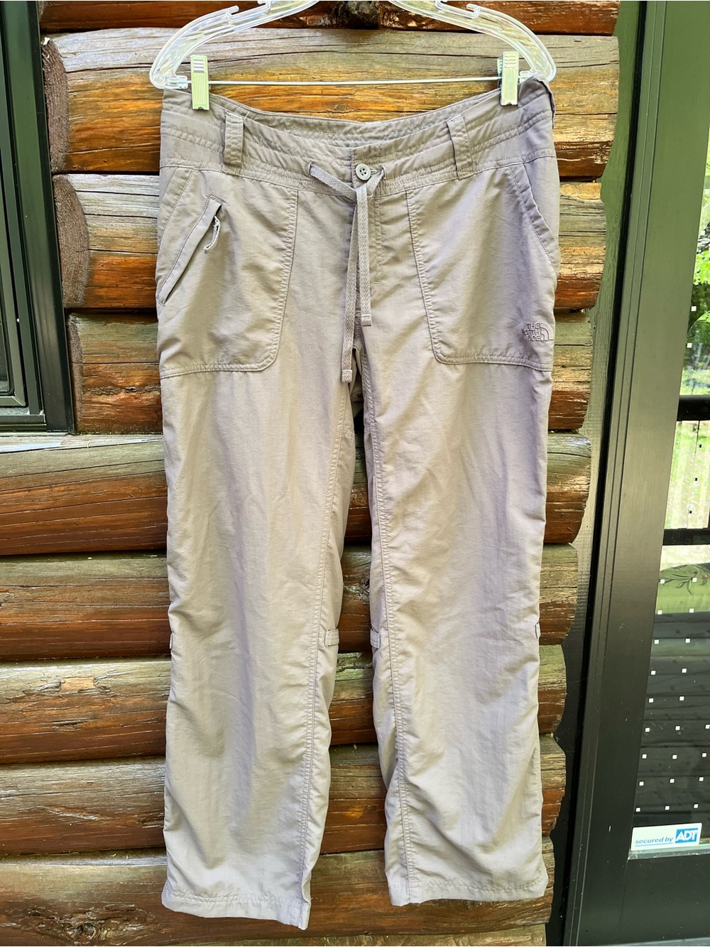 The North Face Women's Khaki Cargo Roll-Up Pants - Size 8